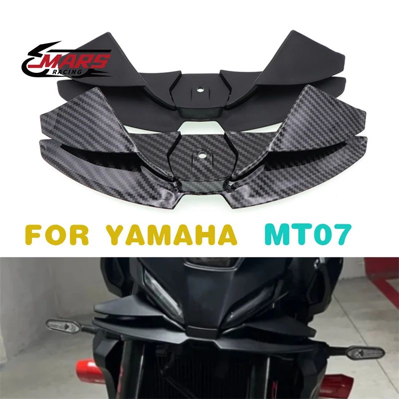 Фото Аэродинамические боковые спойлеры (дефлекторы) для мотоцикла YAMAHA MT07 MT-07 2025 2026, аксессуары для нейкед-мотоциклов, улучшающие аэродинамическое удержание на дороге №1
