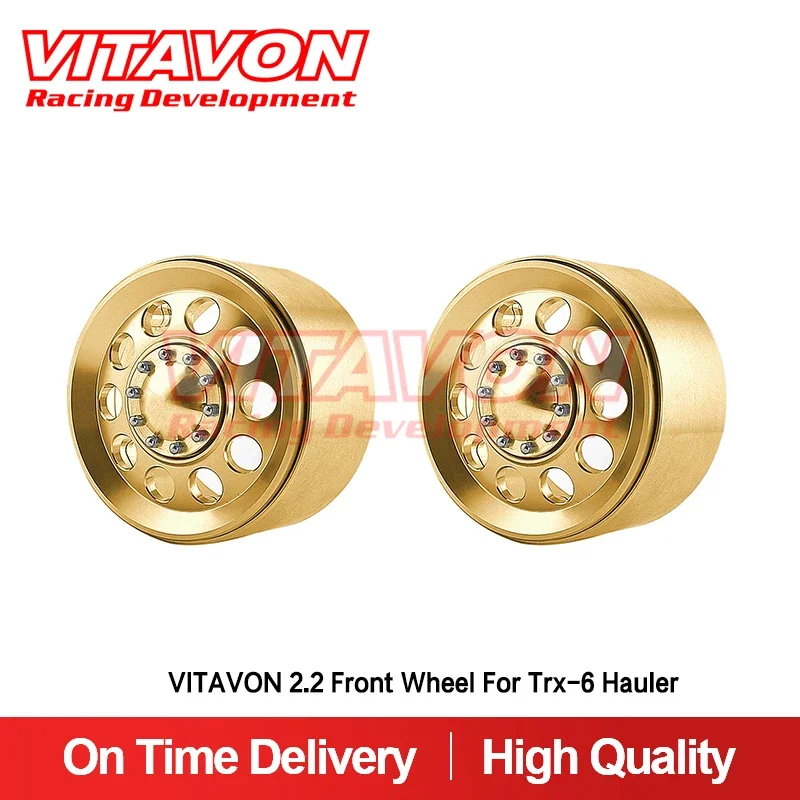 VITAVON CNC Alu 2 дюйма переднее колесо блокировки бусин для Traxxas Trx-6 Hauler 1/10