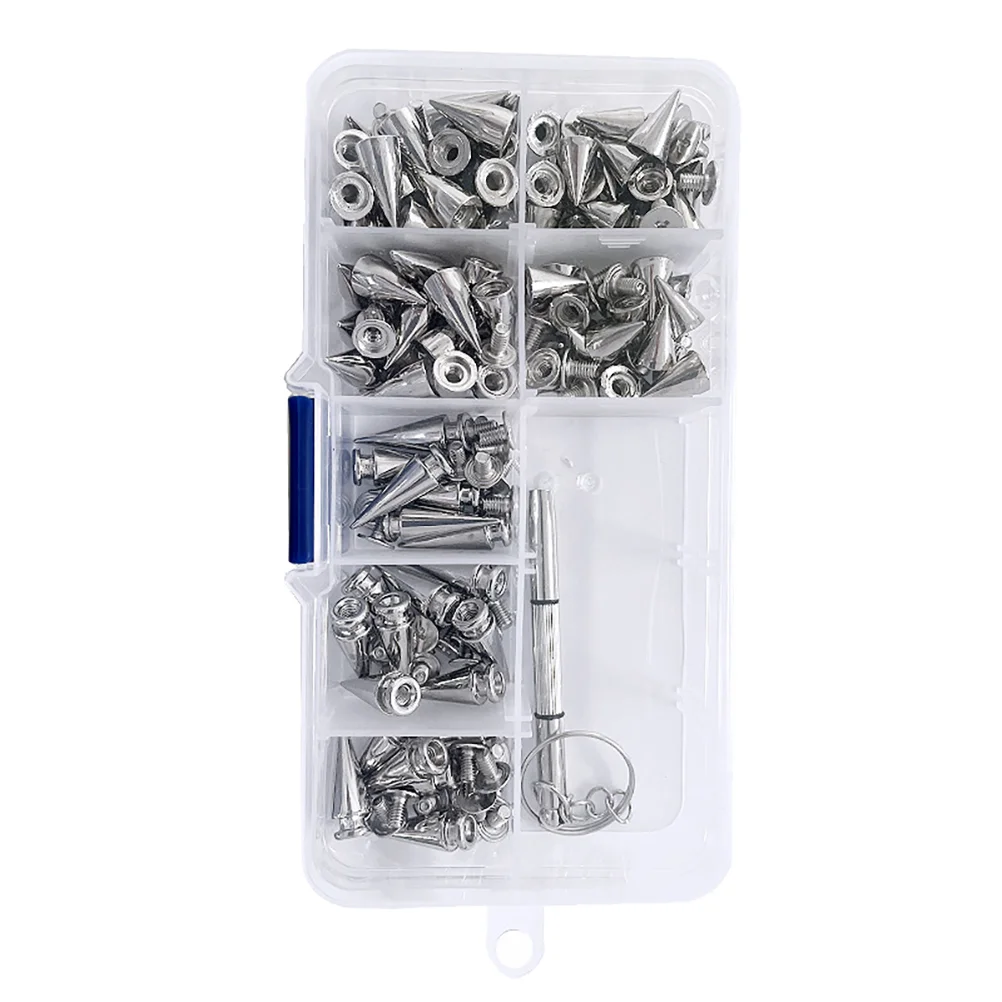 

100 Sets Rivet Stud Alloy Decorative Replacement DIY Bullet Stud Craft Spike