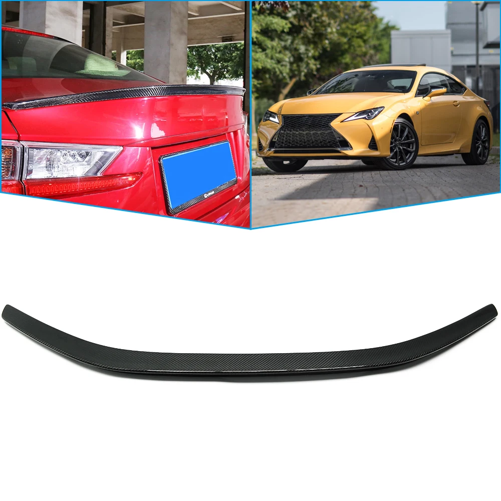 Для Lexus RC XC10/RC F SPORT RC300h RC350 RC200t RC300 2015-2018 Prefacelift задний хвост из углеродного волокна багажник утиное крыло спойлер