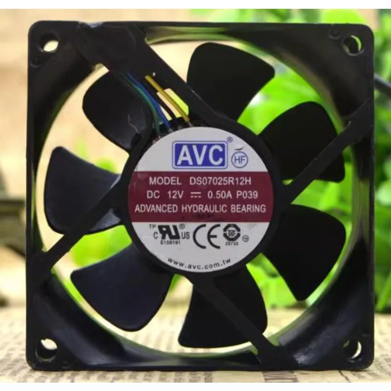 

Новый вентилятор ЦП для AVC DS07025R12H, 12 В, 0,50 А, 7 см, 4-проводной, с высокой громкостью воздуха, бесшумный вентилятор шасси 7025, 70*70*25 мм