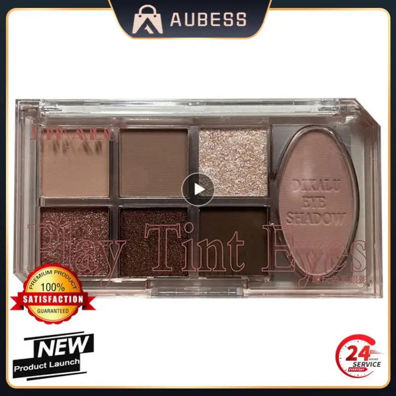 

Glitter Matte Eyeshadow Shimmer Shiny Sequins Earth Color Eyeshadow Delicate Daily Eyeshadow 7 Color Eye Shadow Palette