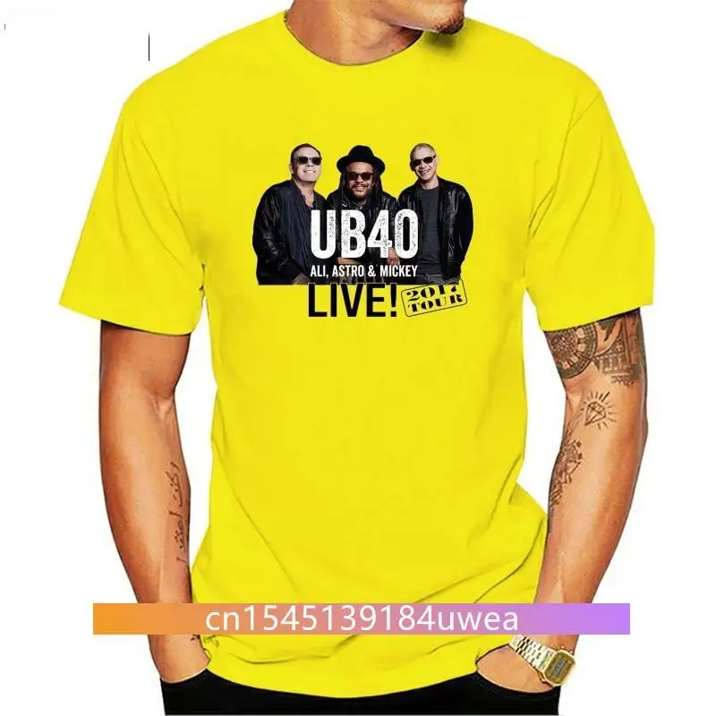 Новинка 2021, белая футболка UB40 live, размер от-S до 5XL
