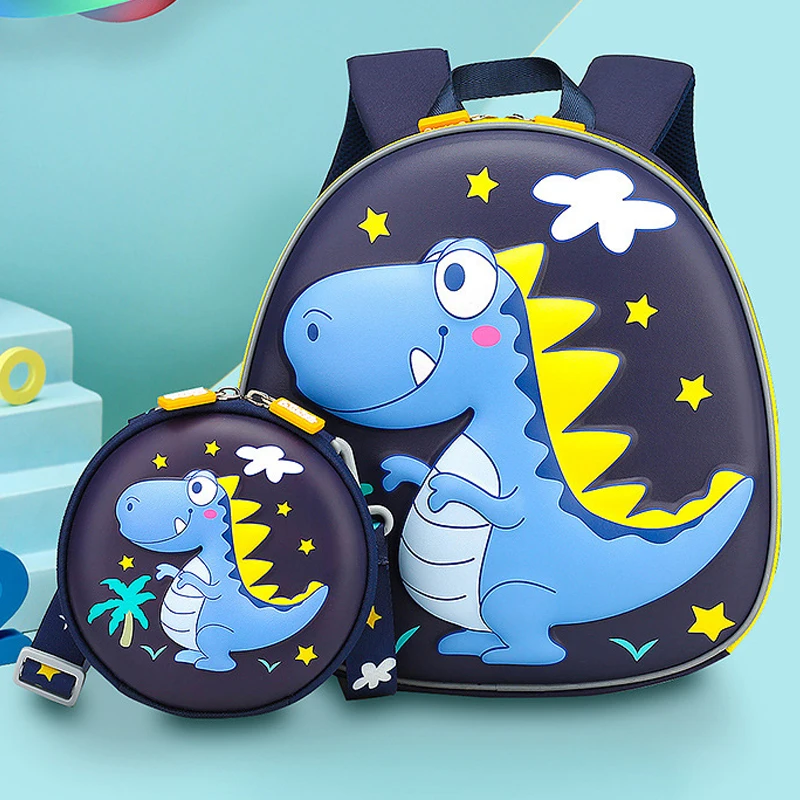 Милые школьные ранцы с 3D рисунком для девочек, водонепроницаемая сумка с рисунком динозавра, ранцы для детского сада