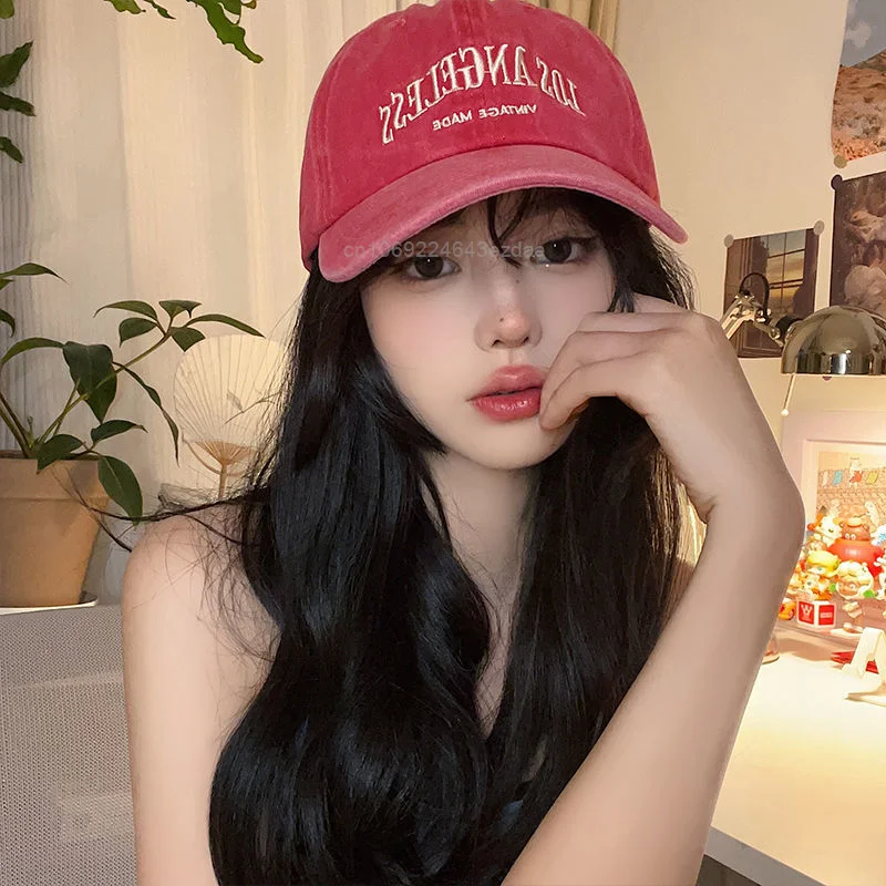 Fashion Vintage Baseball Caps For Women Streetwear Hip Hop Grunge Style Cap Y2k Girl Letter Embroidered Hats Korean Style Cap