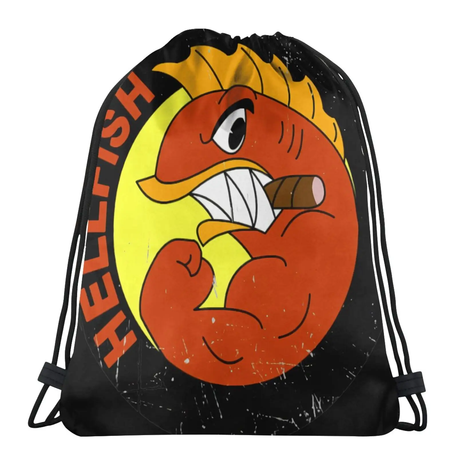 

Спортивные сумки для мужчин Fighting Flying Hellfish, рюкзак, женская сумка для спортзала, детская школьная сумка для обуви, тканевая сумка, упаковочна...