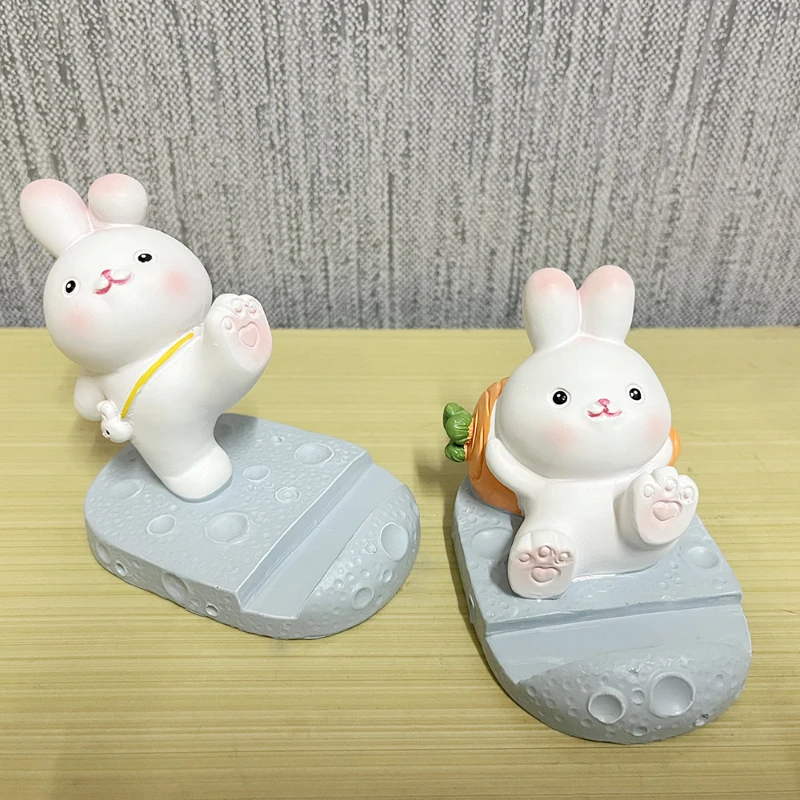 

Новинка 2022, креативный кронштейн Ins в виде полного кролика, настольное украшение для офиса, подарок на день рождения для девушки