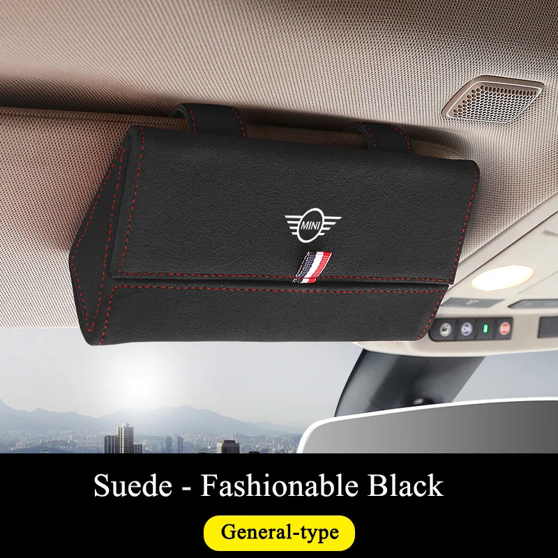 

Car Glasses Case Holder Card and Small Articles Storage Sun Visor Decoration Auto Accessories