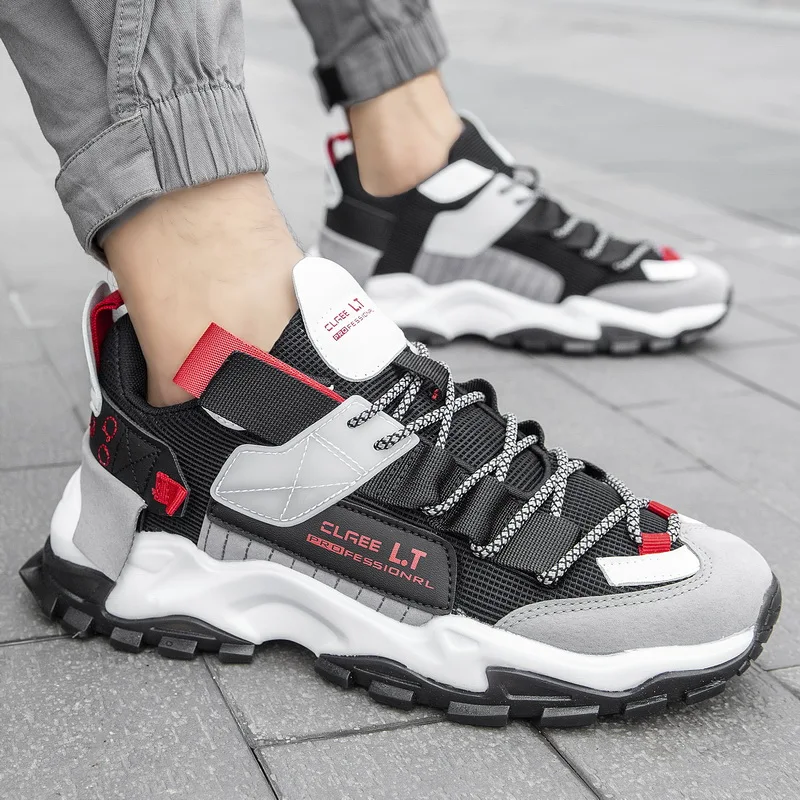 Hot Sale Fashion Adult Casual Sneakers Cushioning Men's Running Shoes Wear Resistant Athletic Teenagers Shoes Male Walking Shoes