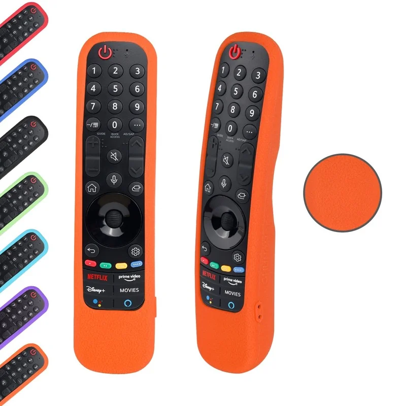 

Silicone Remote Control Case for LG Smart Magic TV AN-MR21 AN-MR21GC AN MR21GA Protector Covers Fluorescent Green