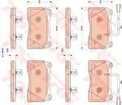 

GDB1888 for brake pad GIULIETTA