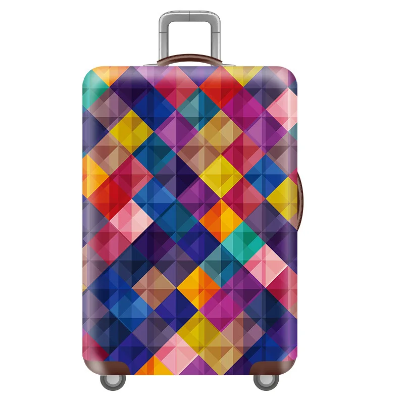 Diamond Pattern Luggage Cover Elastic Luggage Protective Covers 18-32 Trolley Case Suitcase Case Dust Cover Travel Accessories