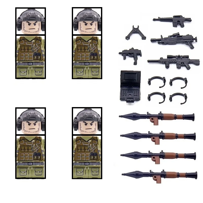 

Конструктор Военный, спецназ, США, Мини фигурки MOC, солдаты, армия, шлем, щит, оружие, спецназ, пехота, игрушечный мальчик