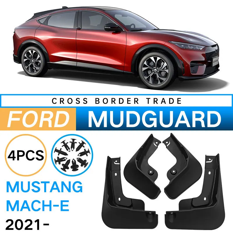 

4Pcs Mud Flaps for Ford Mustang Mach-E 2021 2022 Mudguards Splash Guard Fender Mud Flap Car Fenders Accessories