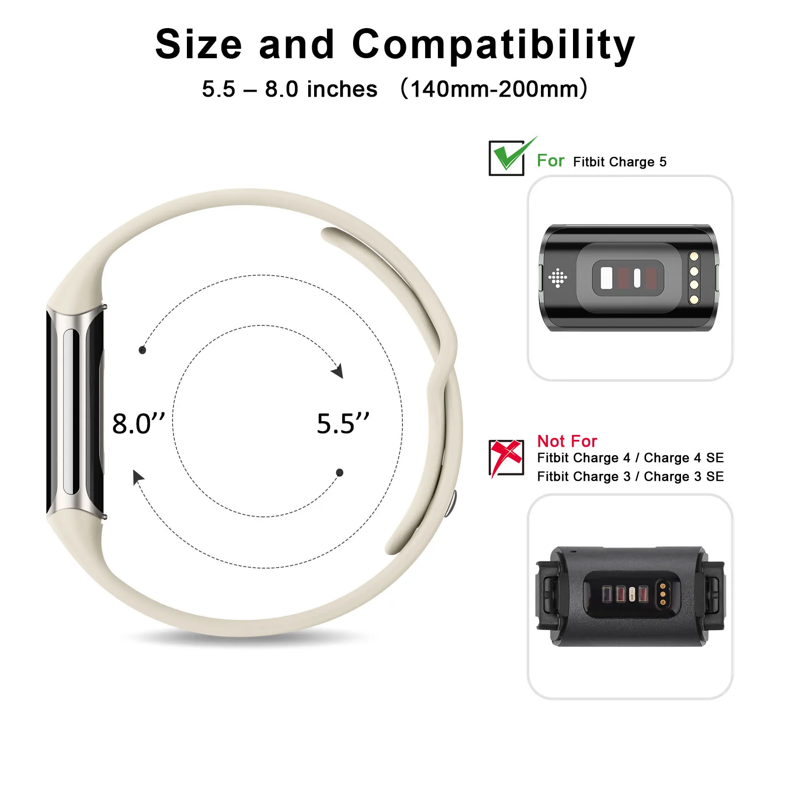 Soft Silicone Watch Band For Fitbit Charge 5 Strap Watchband Wristband Bracelet For Fitbit Charge 5 Strap Smart Watch Accessoies