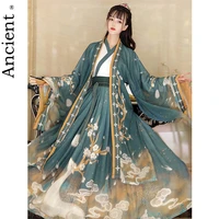 cosplay hanfu woman workmanship embroidery retro cross waist chinese hanbok traditional dress kimonos suit tang dynasty style