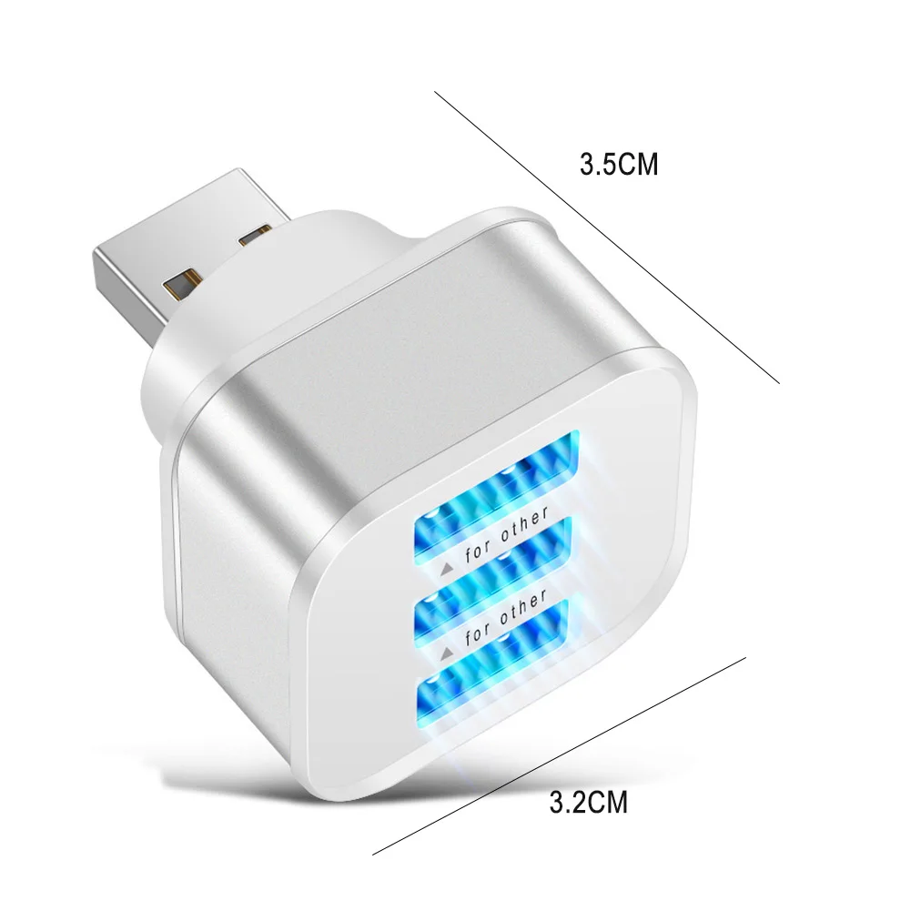 USB 2 0 концентратор быстрое зарядное устройство 3 порта s удлинитель адаптер 5 Вт