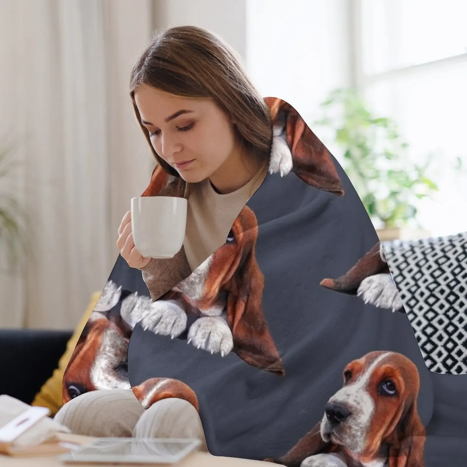 Одеяло Basset Hound Puppy Dog милые роскошные дизайнерские одеяла для кровати