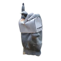 ljxmodern outdoor decoration bronze hand holding mailbox sculpture