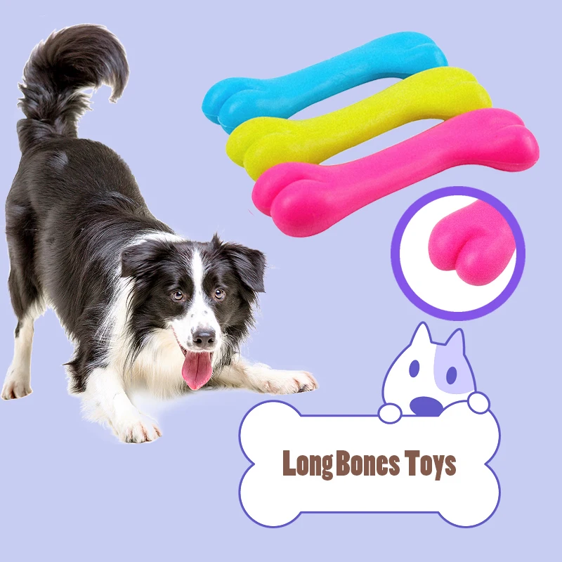 

Pet Dog Toys Chew Rubber Toys Funny Thorn Bones Shape TPR Molar Chew Toys for Dogs Interactive Training Cleaning Teeth