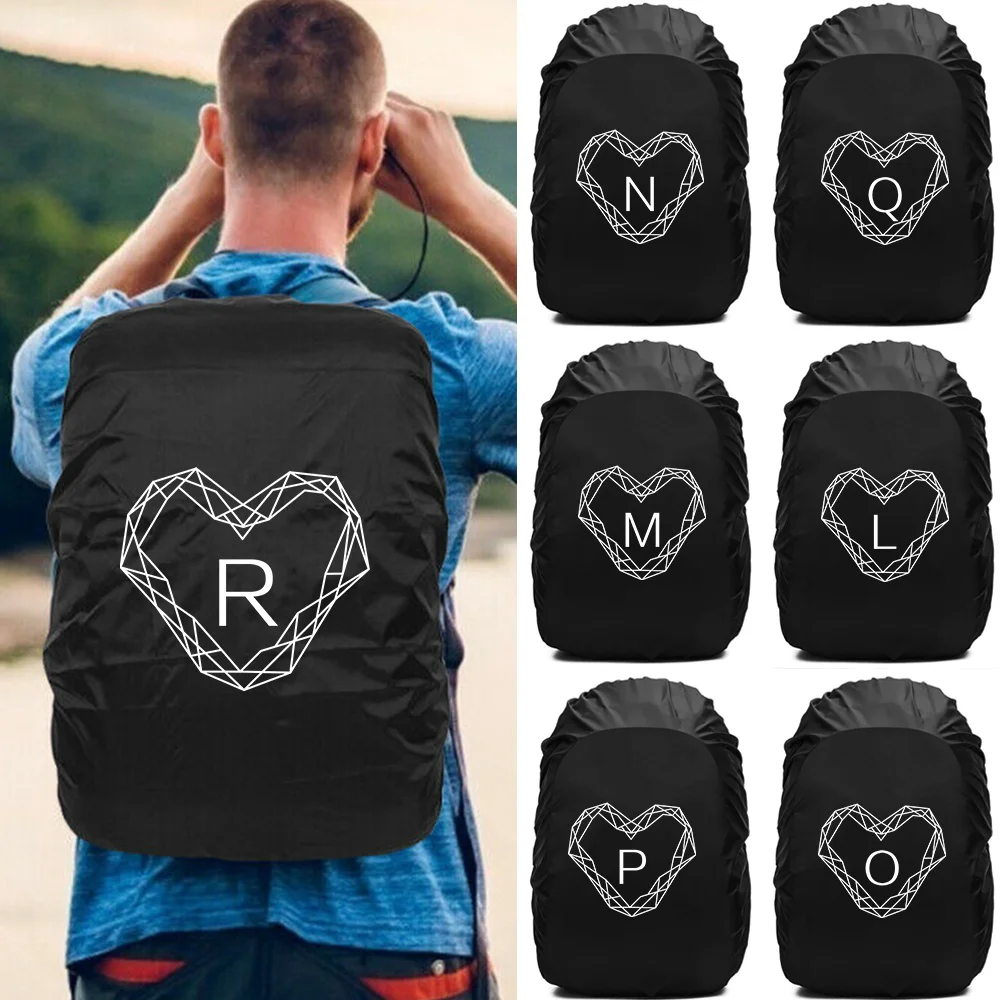 

Waterproof Backpack Rain Cover Outdoor Portable Hiking Climbing Cover Bag New Diamond Letter Travel Accessories Backpack 20L-70L