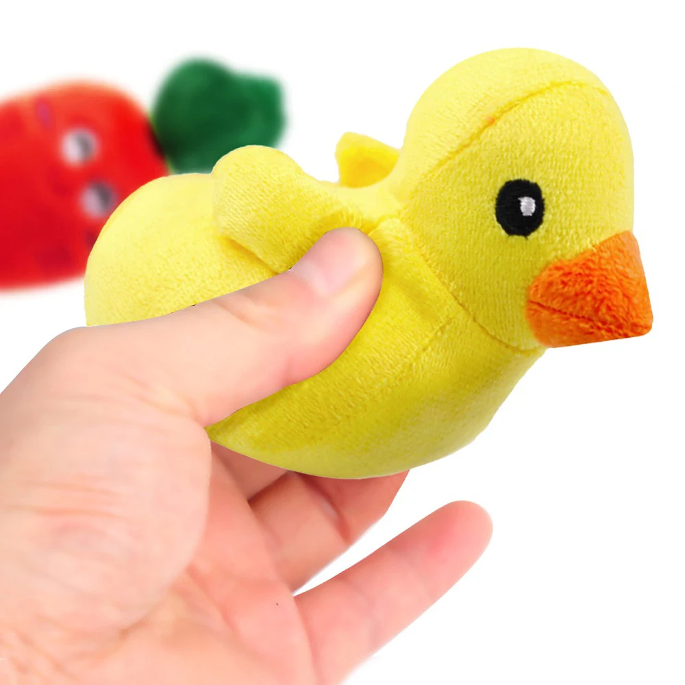 Игрушки для домашних животных фрукты животные искусственная кожа мягкая пищалка