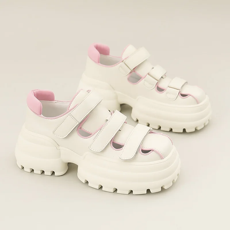 AIYUQI Genuine Leather Sandals Women 2023 Summer New Style Outerwear Toe Sandals Girls Casual Platform Roma Sandals Women