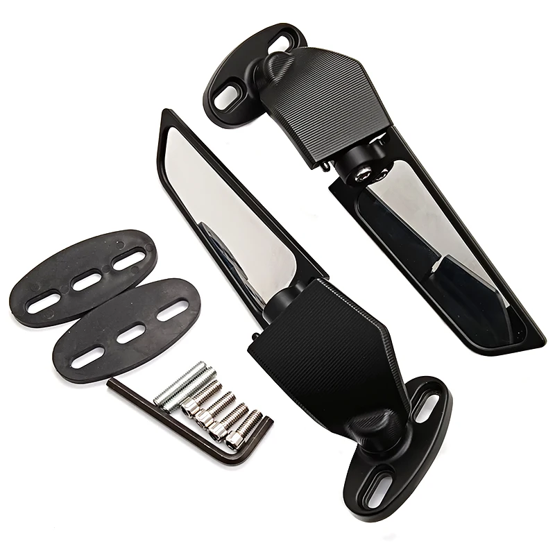 

Мотоциклетные аксессуары, 2 шт., зеркала заднего вида, Регулируемые вращающиеся боковые зеркала для R3 R15 R25 Ninja 250 300 400 H2