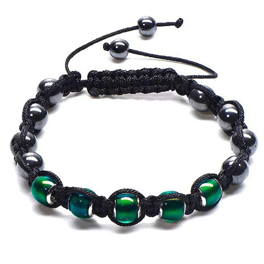 

Bracelet Magnetic Stone Beaded Bracelets Bead Jewellery Wrist Yoga Link Braided Bangle Anklet Energy Hematite Luck Beads