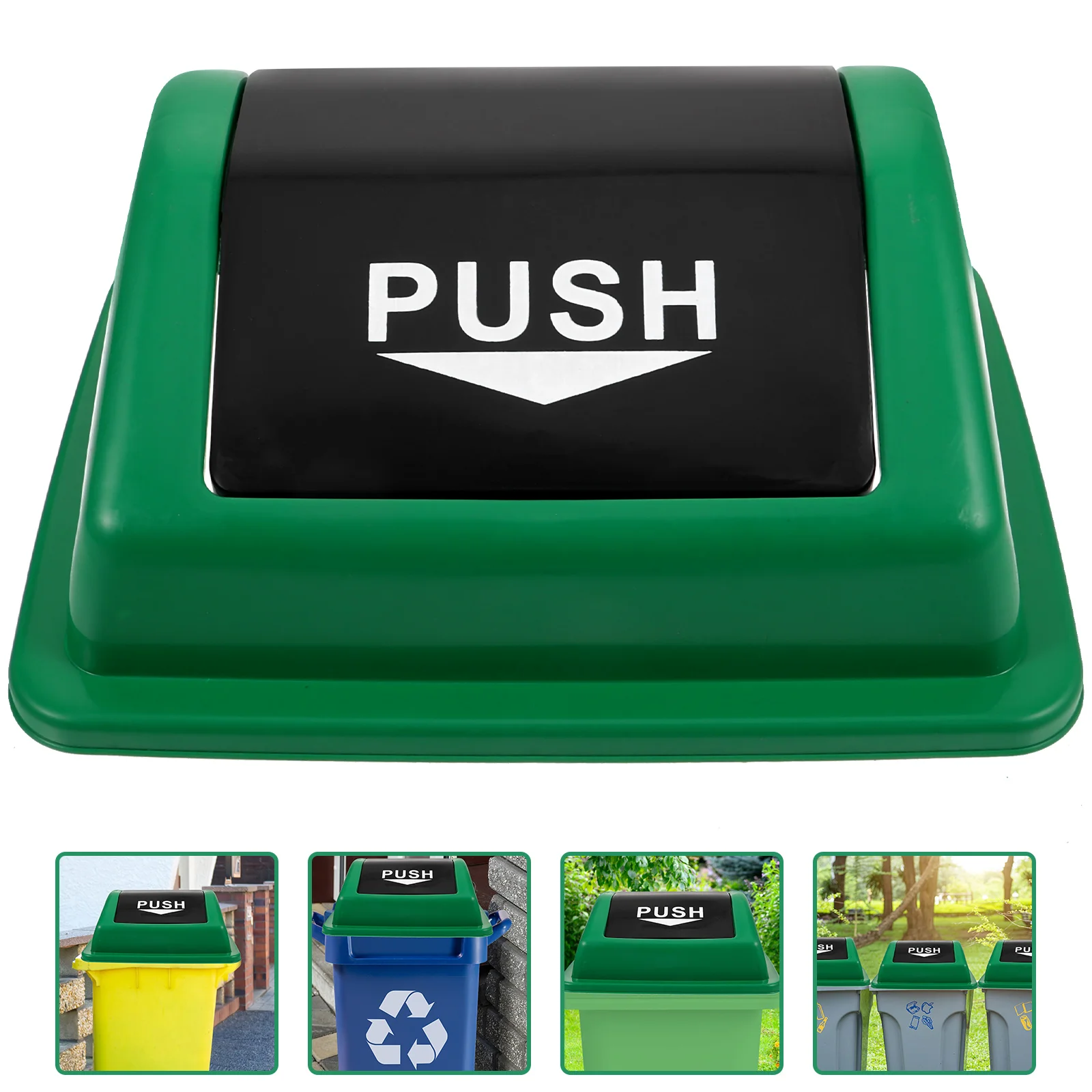 

Plastic Trash Can Lid Plastic Garbage Can Lid Outdoor Sanitation Waste Bin Lid Cover
