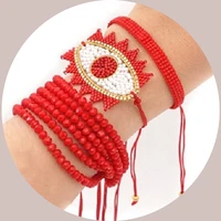 rttooas mostacillaa beads evil eye bracelets miyuki for women hamsa handmade friendship tassel charm bracelets bangles jewelry