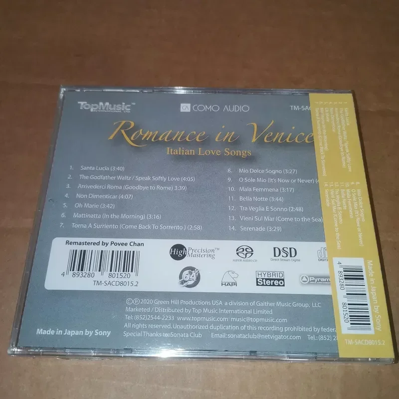 Фото Fever Disc Love Venice Романтический CD с легкой музыкой для VENICE №2