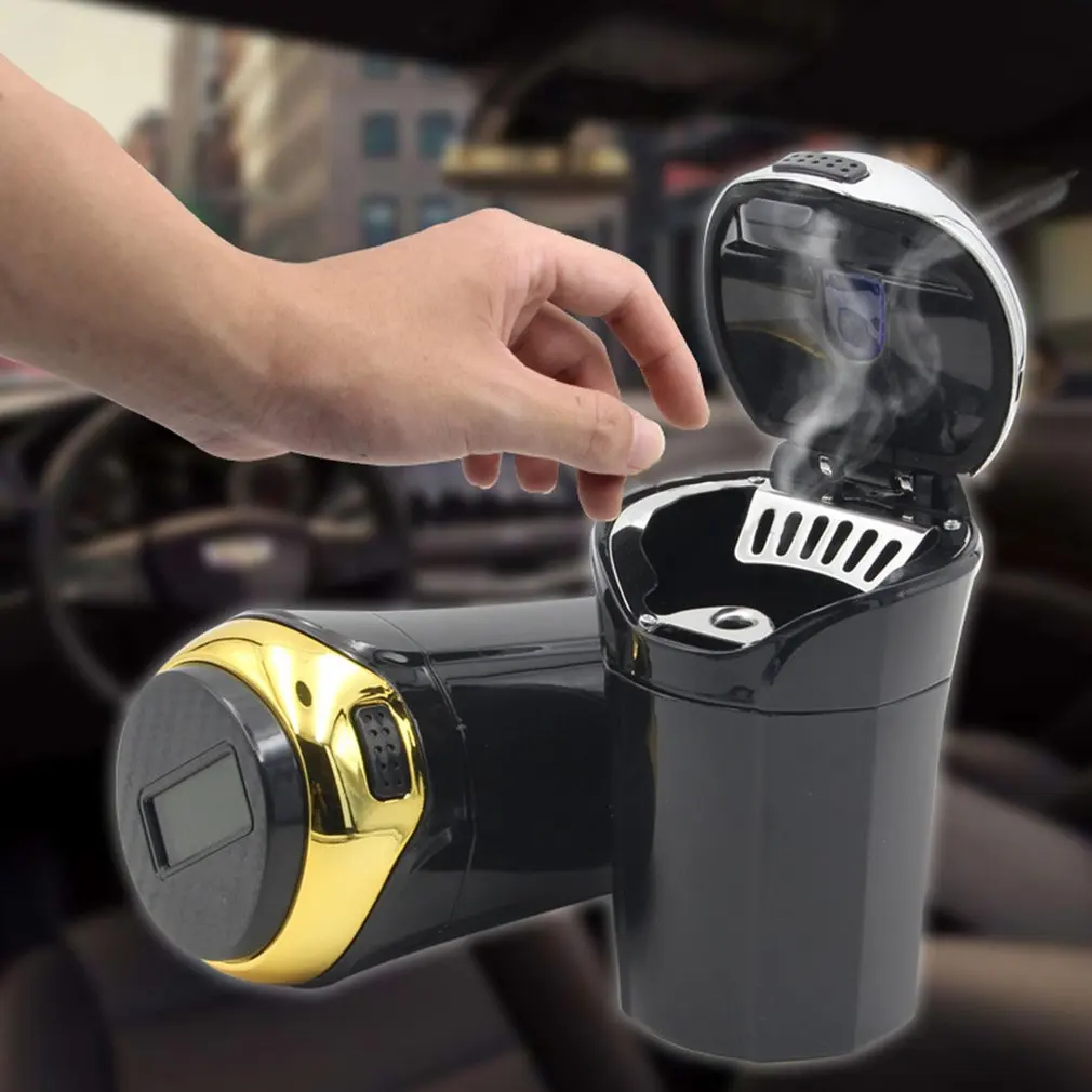 

Car Flash Car Ashtray With Solar Car Light And Creative Car Interior Car Accessories Car Durable Ashtray