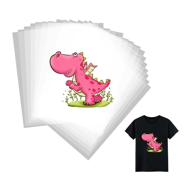 

30 Sheets DTF Transfer Film Double-Sided Film Glossy Film Clear Pretreat DTF Film PET Heat Transfer Pape A4(8.4Inch X 11.7Inch)