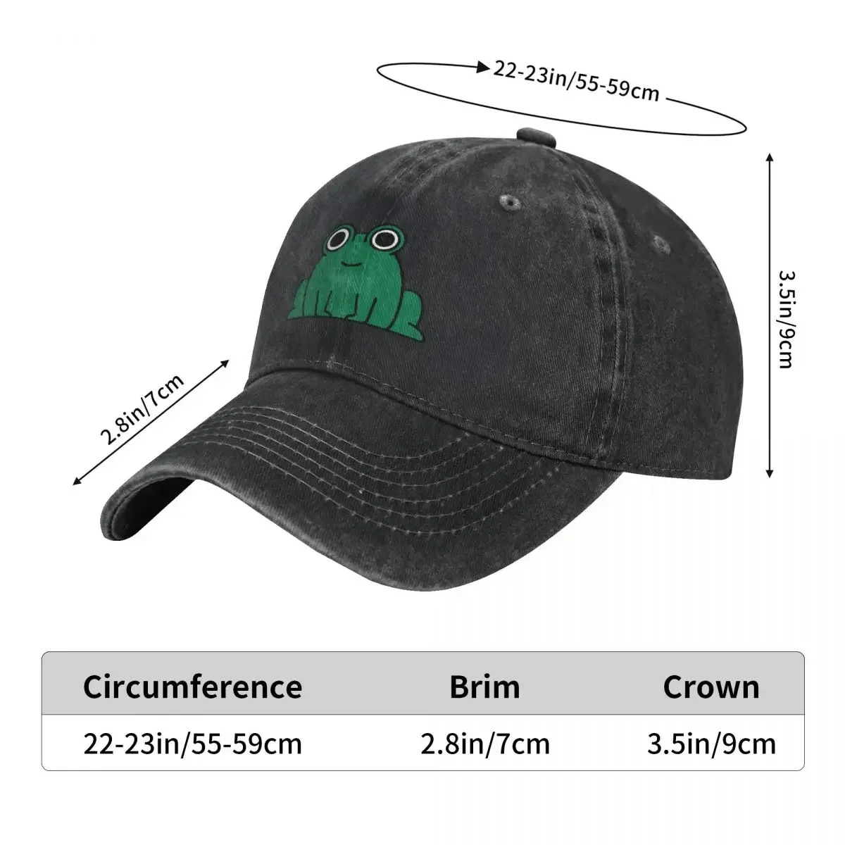 Бейсбольная кепка Kawaii Frog Wild Ball Hat в стиле хип-хоп с защитой от ультрафиолета