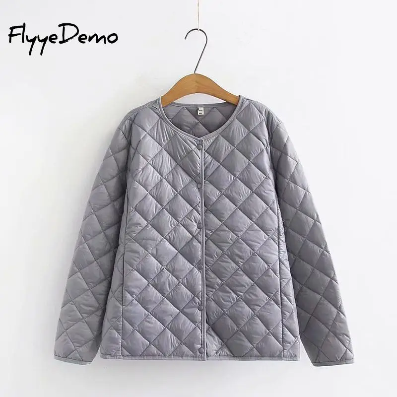 New Autumn Winter Women Plaid Warm Parkas V-Neck Short Bottoming Cotton Coat Female Long Sleeve Windproof Big Size 4XL