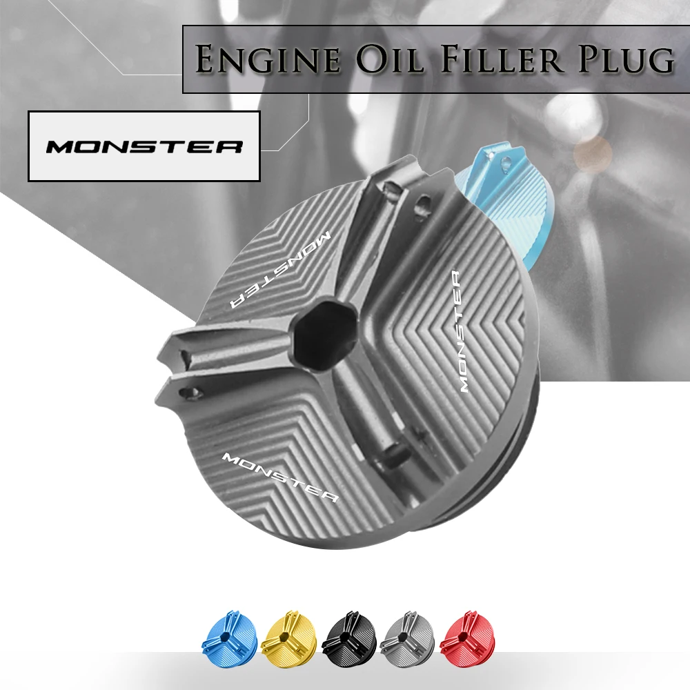 

For Ducati 848 MONSTER 696 697 795 796 797 821 1200 1200S 1100 EVO Motorcycle Aluminum Engine Plug Cover Oil Filler Cap screws