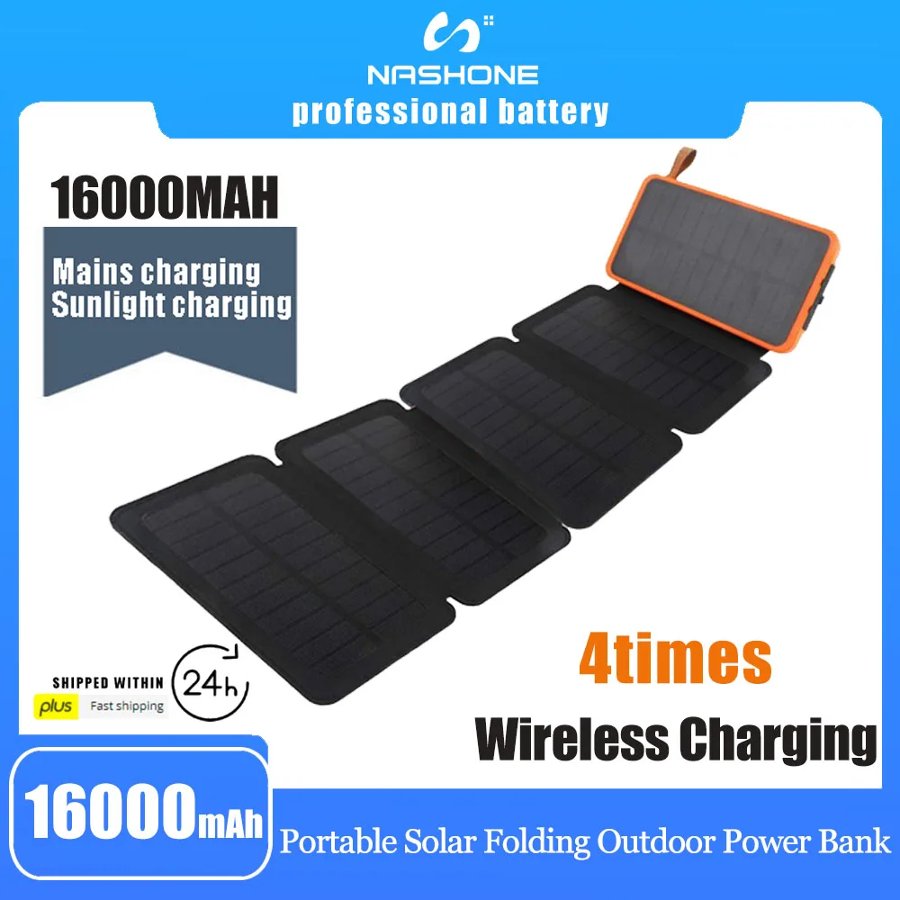 

Solar Panel Charger Portable Folding Outdoor Power Bank Solar Panel Kit Complete 16000mAh 5V Solar Charger For Mobile Phone