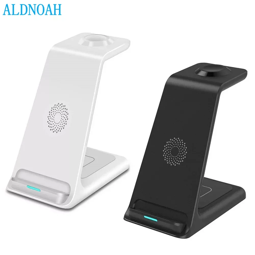 

3 in 1 20W Qi Wireless Charger Stand Dock For Apple Watch 6 5 4 3 AirPods iPhone 12 11 XS XR X 8 Induction Fast Charger Station