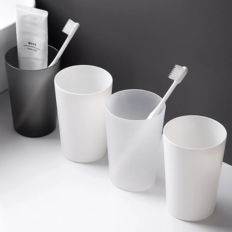 

Mouthwash Cup Household Simple Transparent Tooth Cup Frosted Couple Cup Creative Plastic Toothbrush Cup Drinking and Washing Cup