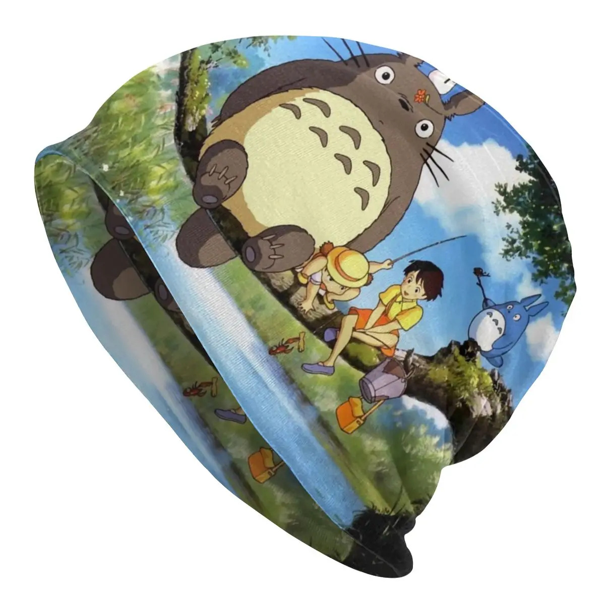 

Hip Hop Winter Warm Men Women Knitted Hat Unisex Adult My Neighbor Totoro Skullies Beanies Caps Forest Spirit Bonnet Hats