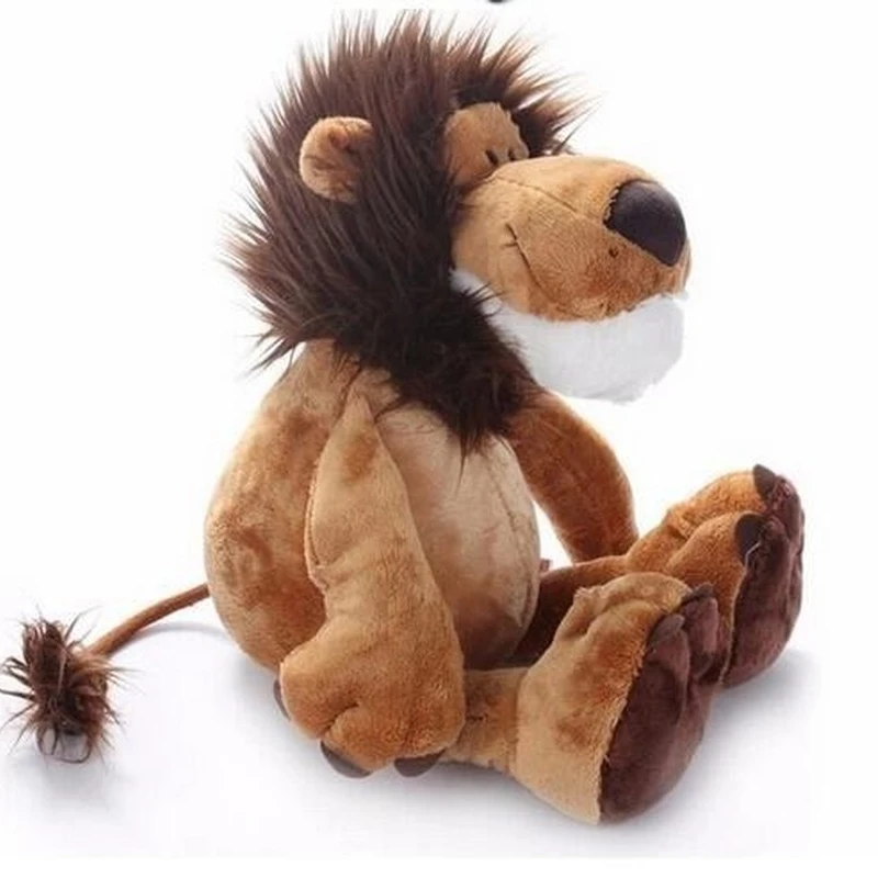 

Игрушка плюшевая в виде льва, слона, жирафа, обезьяны, 25 см