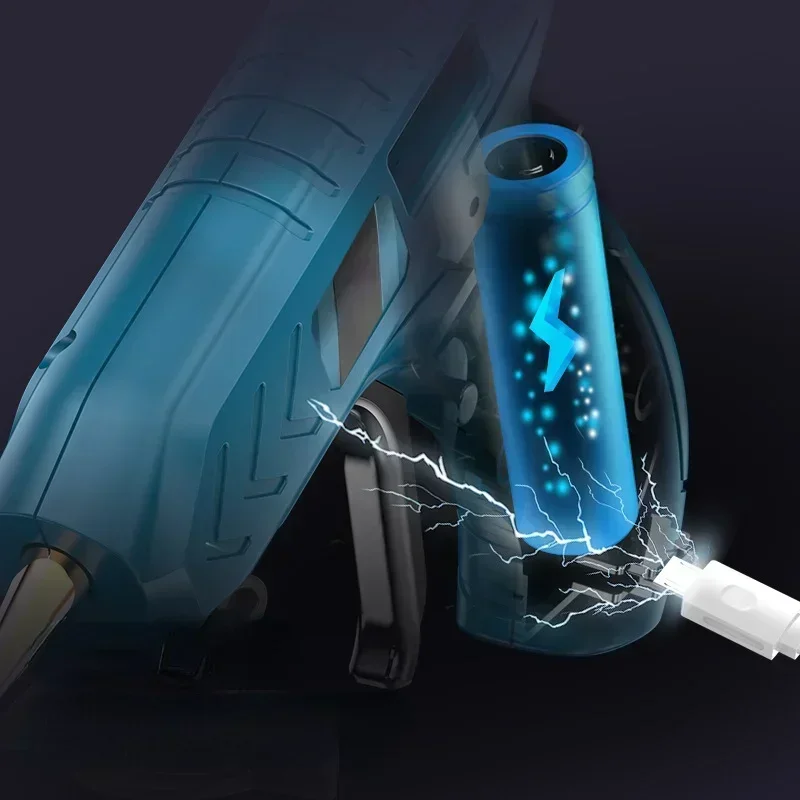 Литий-ионный аккумуляторный пистолет для плавления 3 6 В горячего клея + 10 шт.