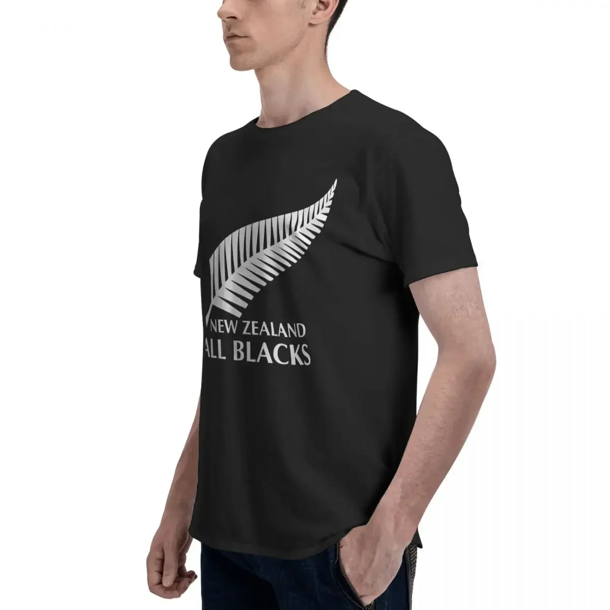 Мужская футболка All Blacks Rugby New Zealand уличная одежда больших размеров хлопковая
