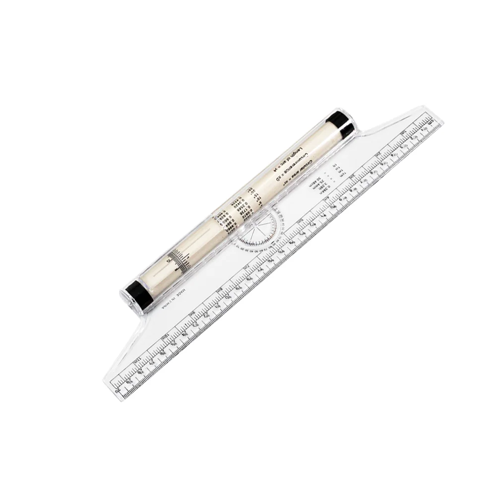

1 PC Measuring Rolling Ruler Clear Rolling Ruler Professional Parallel Glider Drawing Parallel Ruler