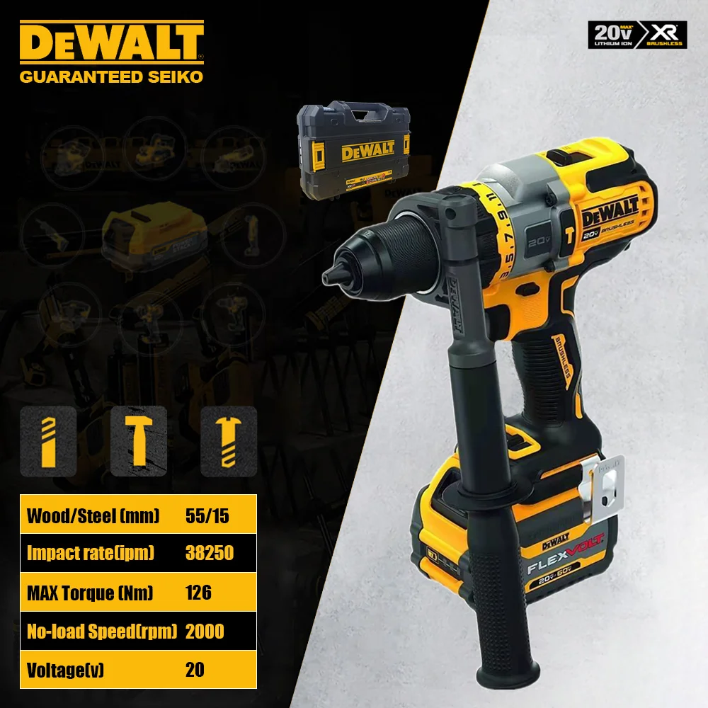Dewalt DCD999 Heavy Duty Cordless Impact Drill Brushless wit