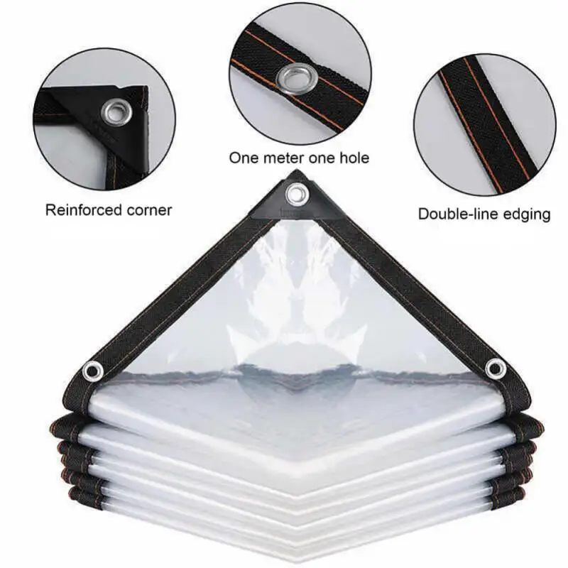 

Gardening Transparent Plastic Shelter Film Outdoor Waterproof Tarp Cloth Terrace Succulents Insulation Tent Balcony AwningsTarp