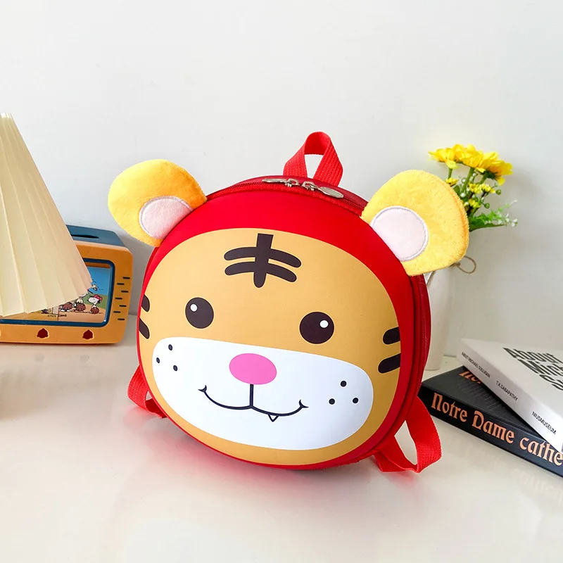 Children Small Bags Animal Cartoon Backpack Baby Cute Tiger Print 1-5-year-old Girl Boy Schoolbag