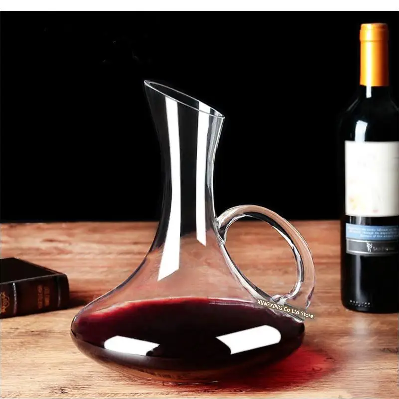 Wine Decanter Lead-free Crystal Glass Home Bars Champagne Pourer Snail Shaped Brandy Bottle Container
