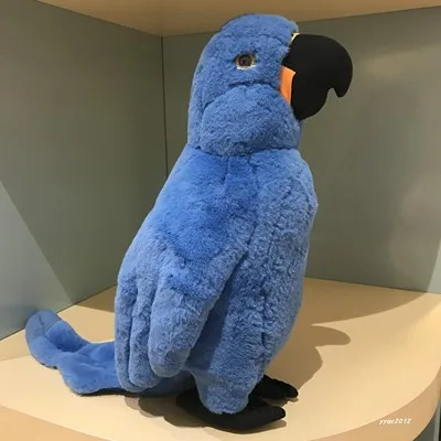 

small toy doll gift model blue parrot